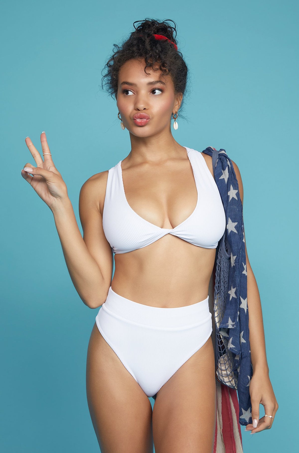 Ivanna Ribbed White