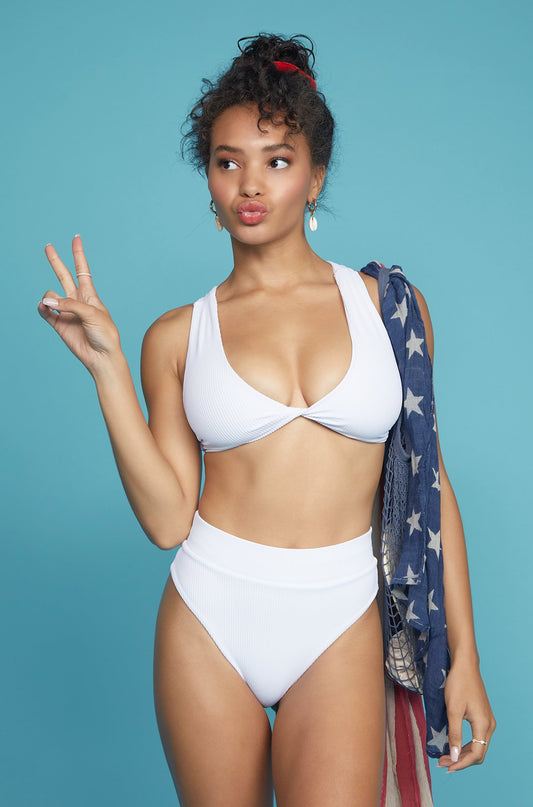 Ivanna Ribbed White